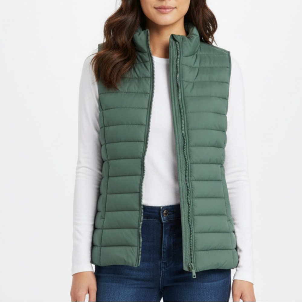 262 - Green Puff Vest Zenana Outfitters Green Puff Vest